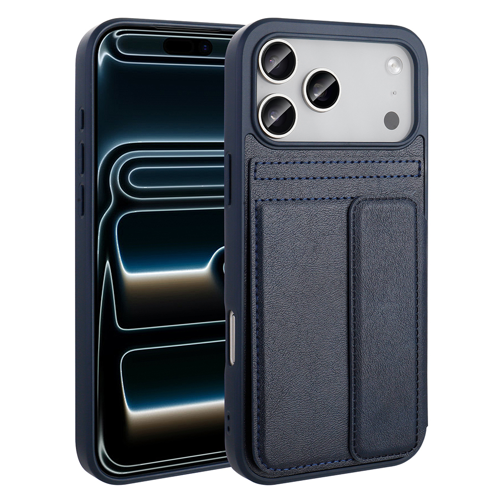 Apple iPhone 17 Pro Case PU Leather Card Holder Zore Sevilla Cover - 1