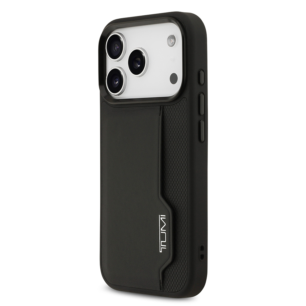 Apple iPhone 17 Pro Case TUMI Original Licensed Leather Vertical Card Holder Cover - 3