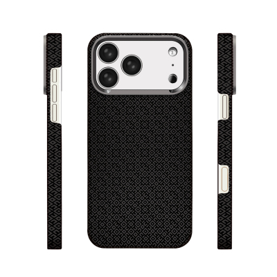 Apple iPhone 17 Pro Case with M-Safe Charging Feature, Zore Vax Hard PC Cover Black
