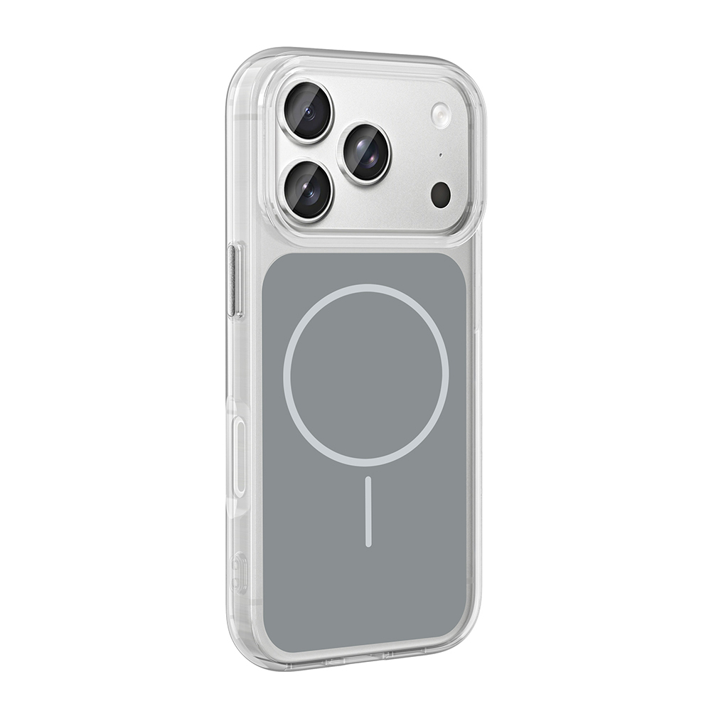 Apple iPhone 17 Pro Case Zore Iconic Hard Silicone Cover with Metal Button Design and M-Safe Charging Feature - 8