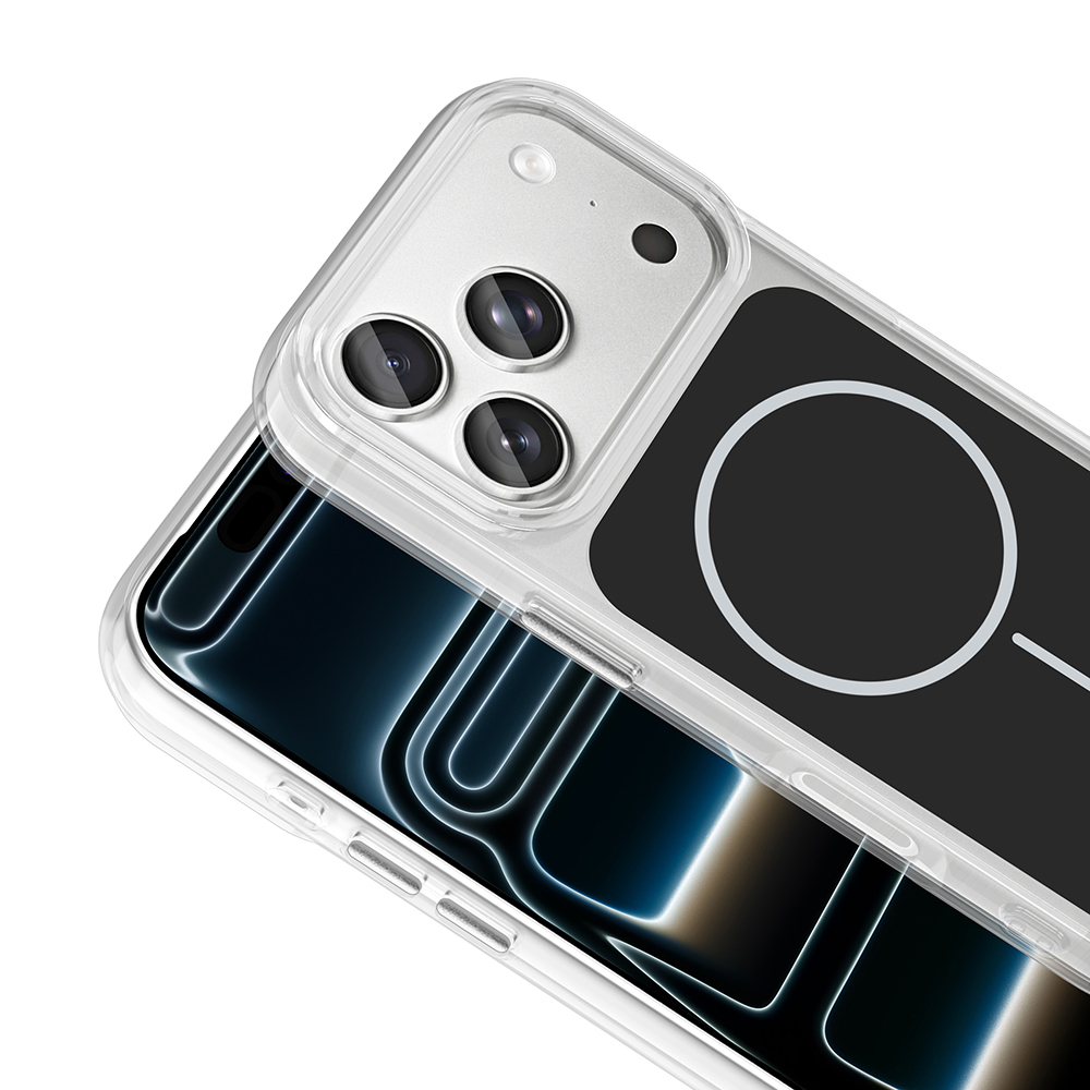 Apple iPhone 17 Pro Case Zore Iconic Hard Silicone Cover with Metal Button Design and M-Safe Charging Feature - 16