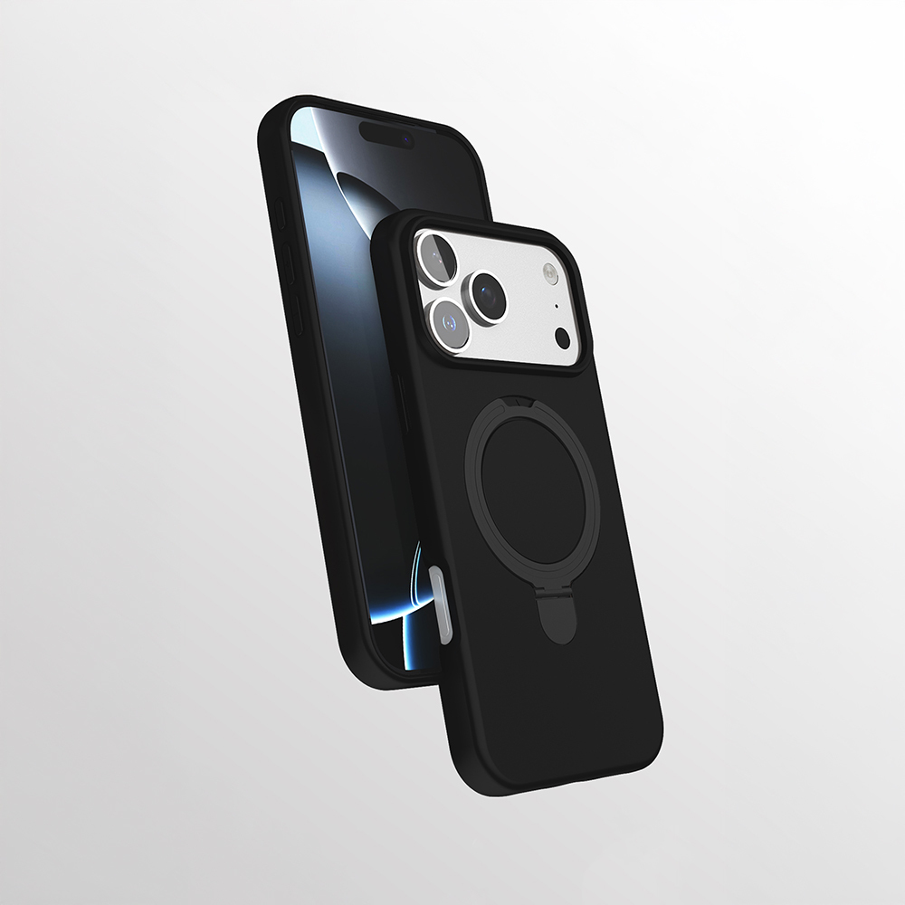 Apple iPhone 17 Pro Case Zore Samara Cover with M-safe Charging Stand - 7