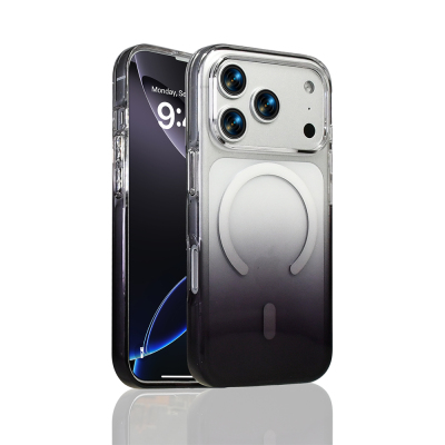 Apple iPhone 17 Pro Case Zore Septic Silicone Cover M-Safe Charging Feature Black