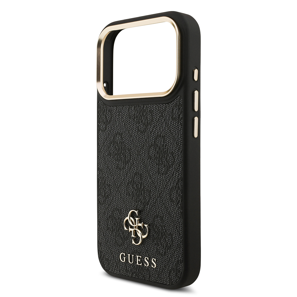 Apple iPhone 17 Pro Guess Orjinal Lisanslı 4G ve Yazı Logolu Kılıf + Ekran Koruyucu + Lens Koruyucu 3in1 Aksesuar Seti - 10