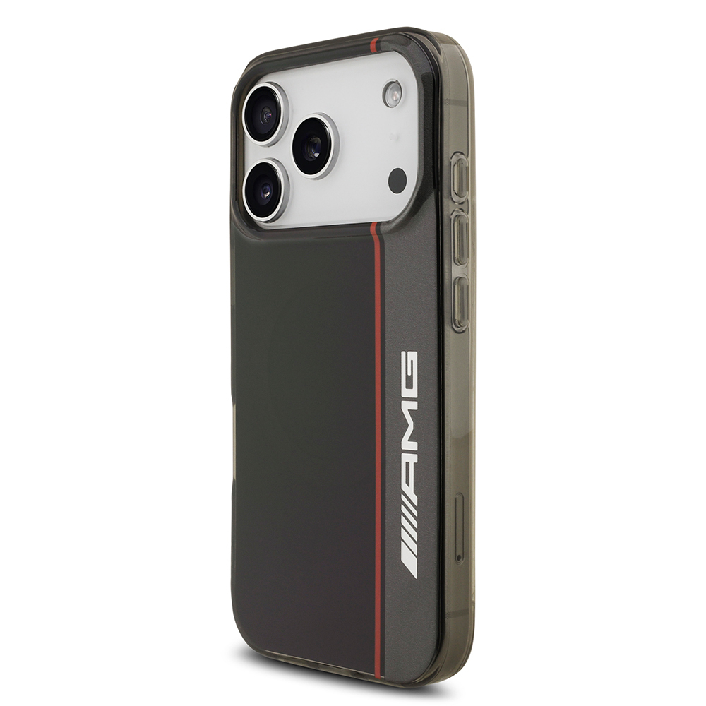 Apple iPhone 17 Pro Kılıf AMG Orjinal Lisanslı M-safe Şarj Özellikli IML Baskı Logolu Çift Katmanlı Bow Lines Kapak - 3