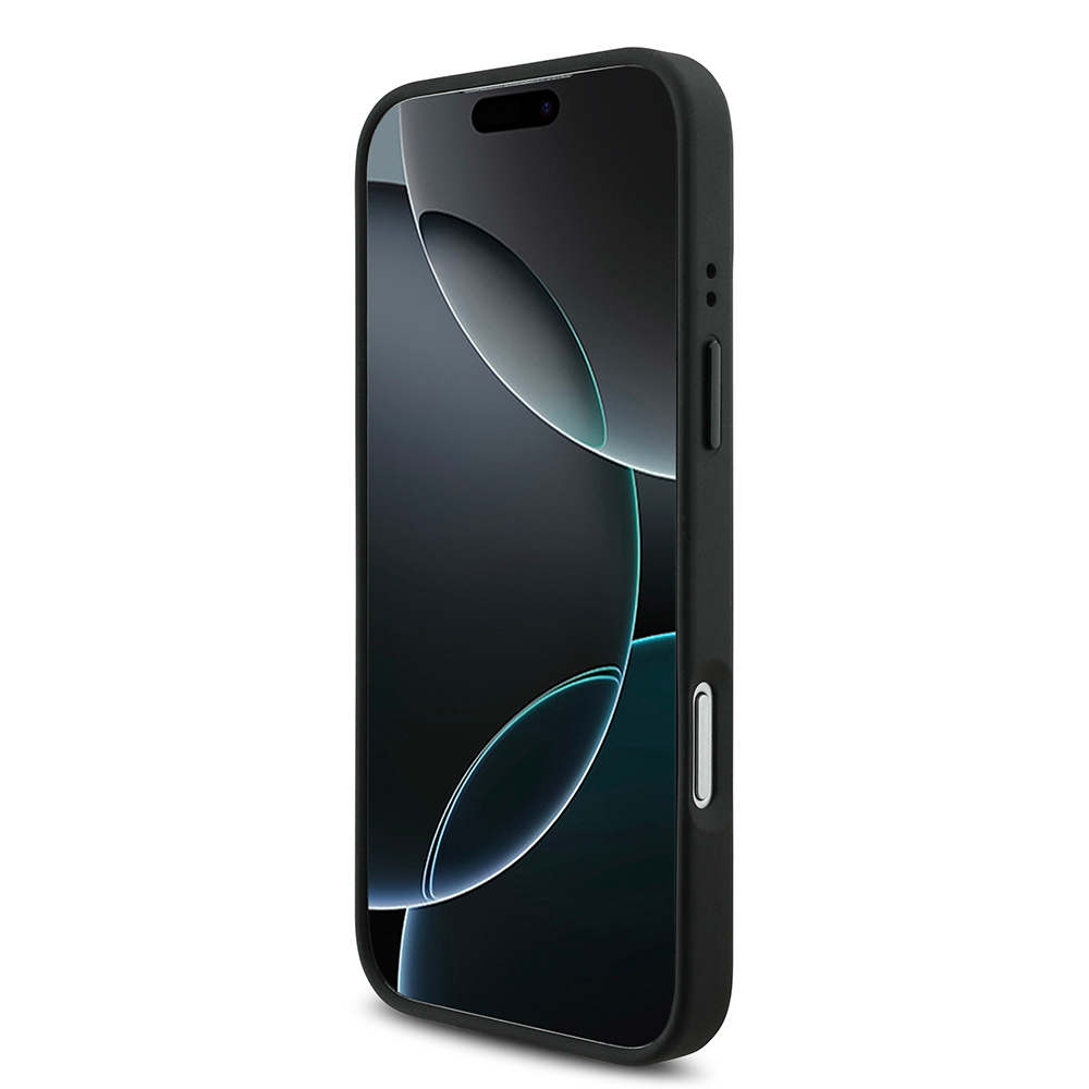 Apple iPhone 17 Pro Kılıf BMW Orjinal Lisanslı M-safe Şarj Özellikli Deri Arka Yüzey Metal Logolu Delikli Şerit Tasarımlı Kapak - 6