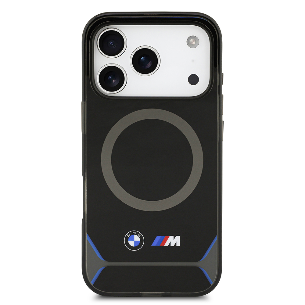 Apple iPhone 17 Pro Kılıf BMW Orjinal Lisanslı M-safe Şarj Özellikli Metal Buton Tasarımlı IML Baskılı M Dizayn Kapak - 4