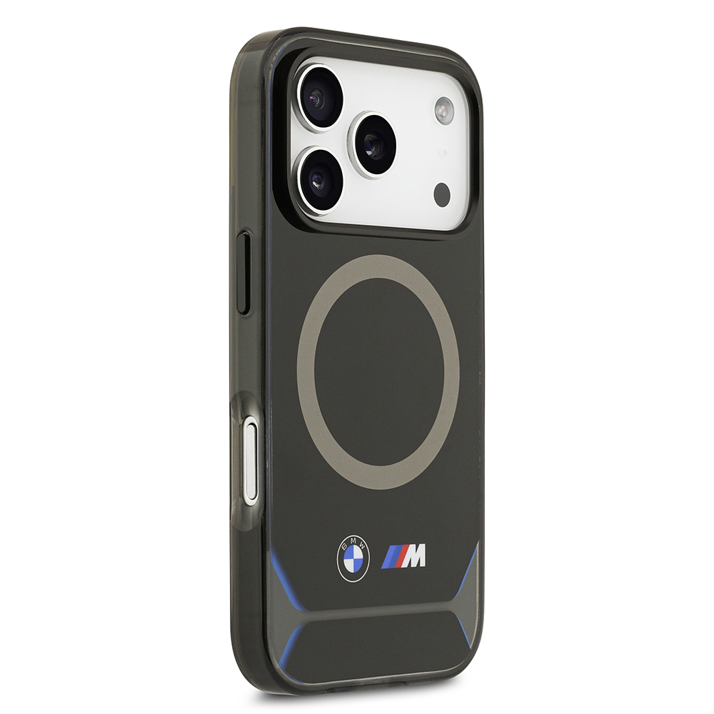 Apple iPhone 17 Pro Kılıf BMW Orjinal Lisanslı M-safe Şarj Özellikli Metal Buton Tasarımlı IML Baskılı M Dizayn Kapak - 5