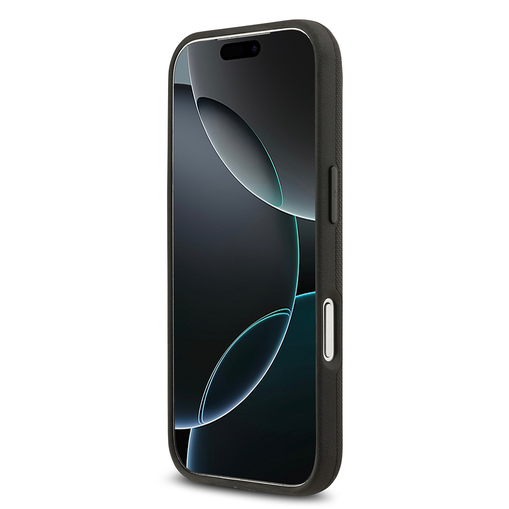 Apple iPhone 17 Pro Kılıf BMW Orjinal Lisanslı M-safe Şarj Özellikli Metal Logolu Delikli M Dizayn Deri Kapak - 22