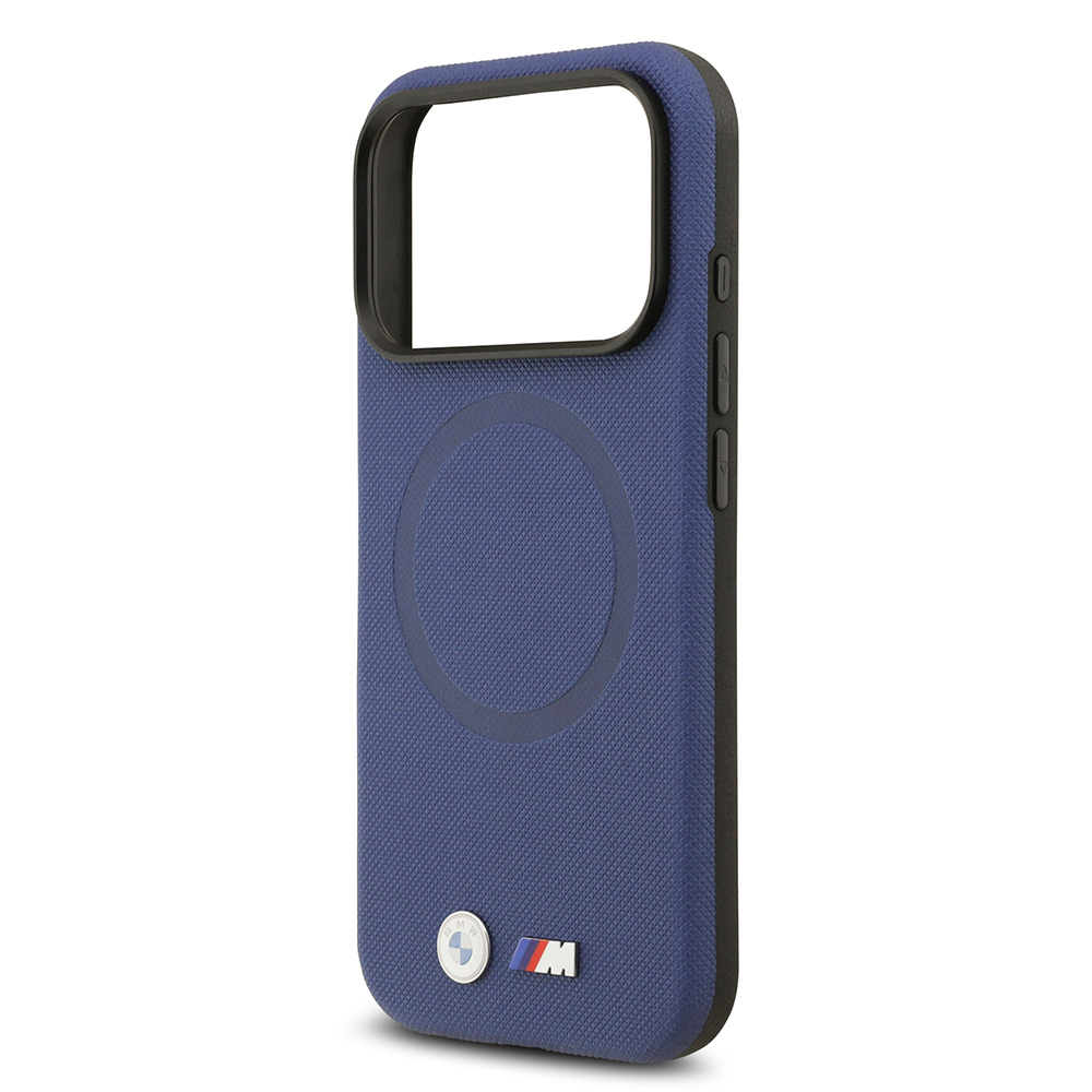 Apple iPhone 17 Pro Kılıf BMW Orjinal Lisanslı M-safe Şarj Özellikli Metal Logolu Delikli M Dizayn Deri Kapak - 35