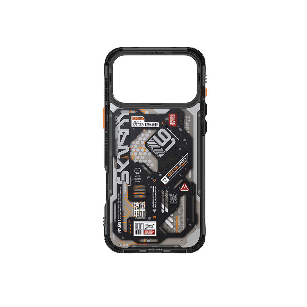 Apple iPhone 17 Pro Kılıf Desenli Airbag Tasarımlı Skinarma Spectra Kapak - 6