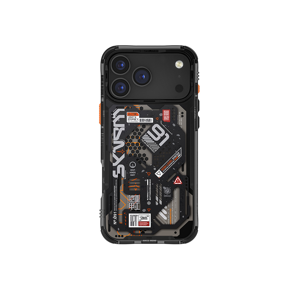Apple iPhone 17 Pro Kılıf Desenli Airbag Tasarımlı Skinarma Spectra Kapak - 2