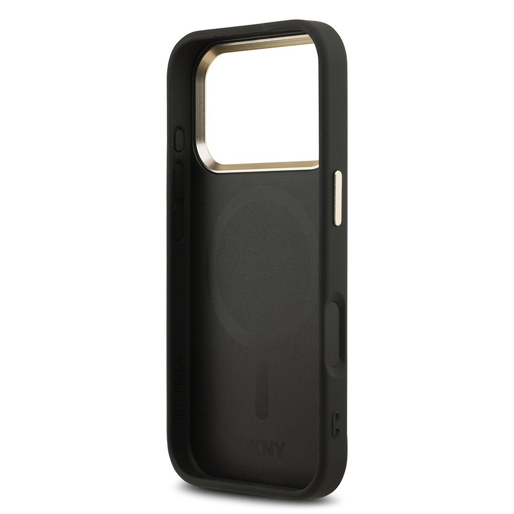 Apple iPhone 17 Pro Kılıf DKNY Orjinal Lisanslı M-safe Şarj Özellikli 3D Yazılı Checkered Pattern Kapak - 15