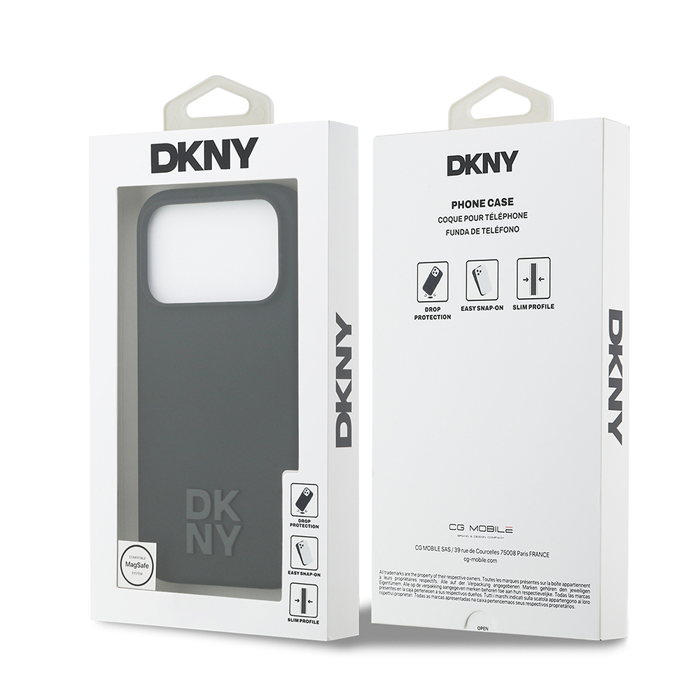 Apple iPhone 17 Pro Kılıf DKNY Orjinal Lisanslı M-safe Şarj Özellikli Metal Logolu Silikon Kapak - 10