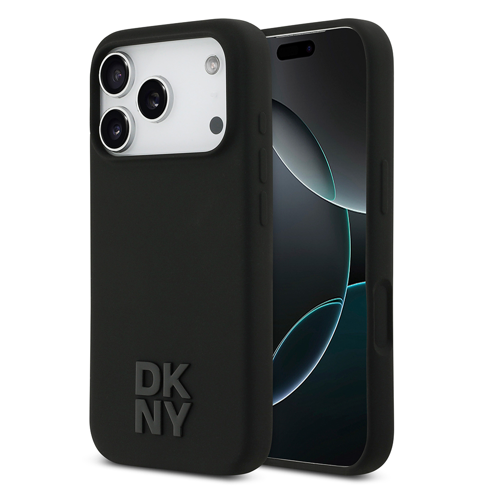 Apple iPhone 17 Pro Kılıf DKNY Orjinal Lisanslı M-safe Şarj Özellikli Metal Logolu Silikon Kapak - 2