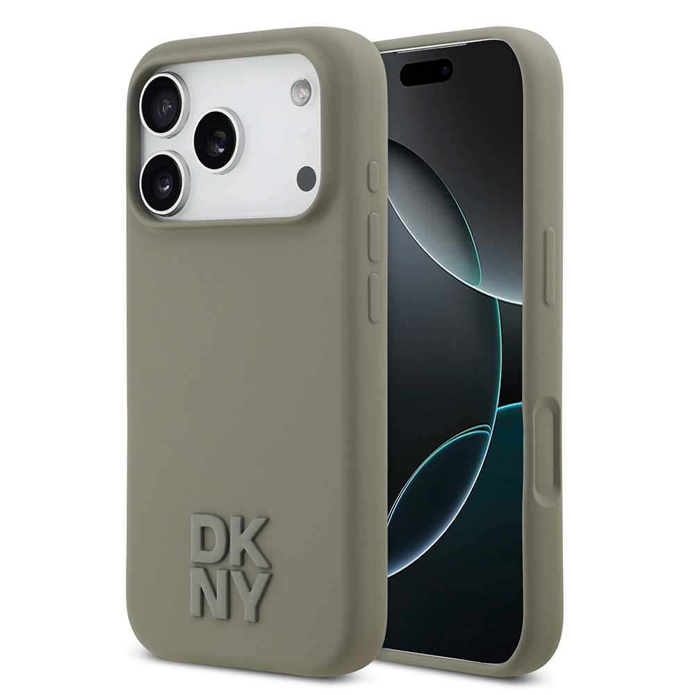 Apple iPhone 17 Pro Kılıf DKNY Orjinal Lisanslı M-safe Şarj Özellikli Metal Logolu Silikon Kapak - 3