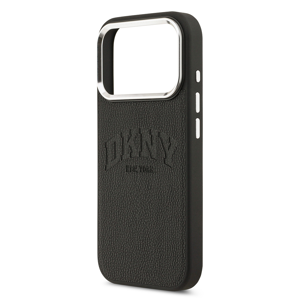 Apple iPhone 17 Pro Kılıf DKNY Orjinal Lisanslı M-safe Şarj Özellikli PU Deri Kabartmalı Kapak - 8