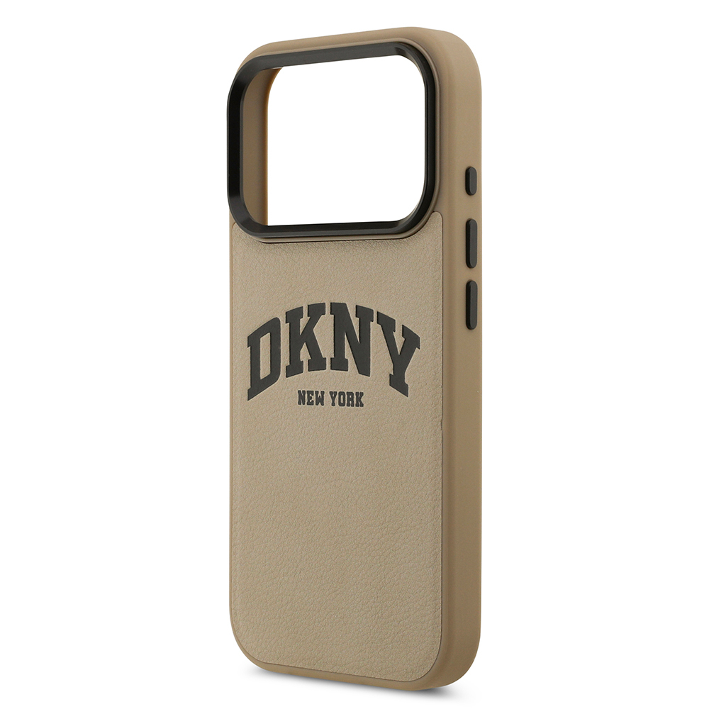 Apple iPhone 17 Pro Kılıf DKNY Orjinal Lisanslı M-safe Şarj Özellikli PU Deri Kabartmalı Kapak - 15