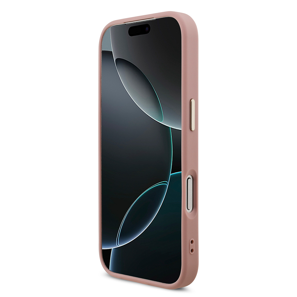Apple iPhone 17 Pro Kılıf Guess Orjinal Lisanslı 4G Büyük Metal Kamera Çerçeveli ve Logolu Glitter Kapak - 23