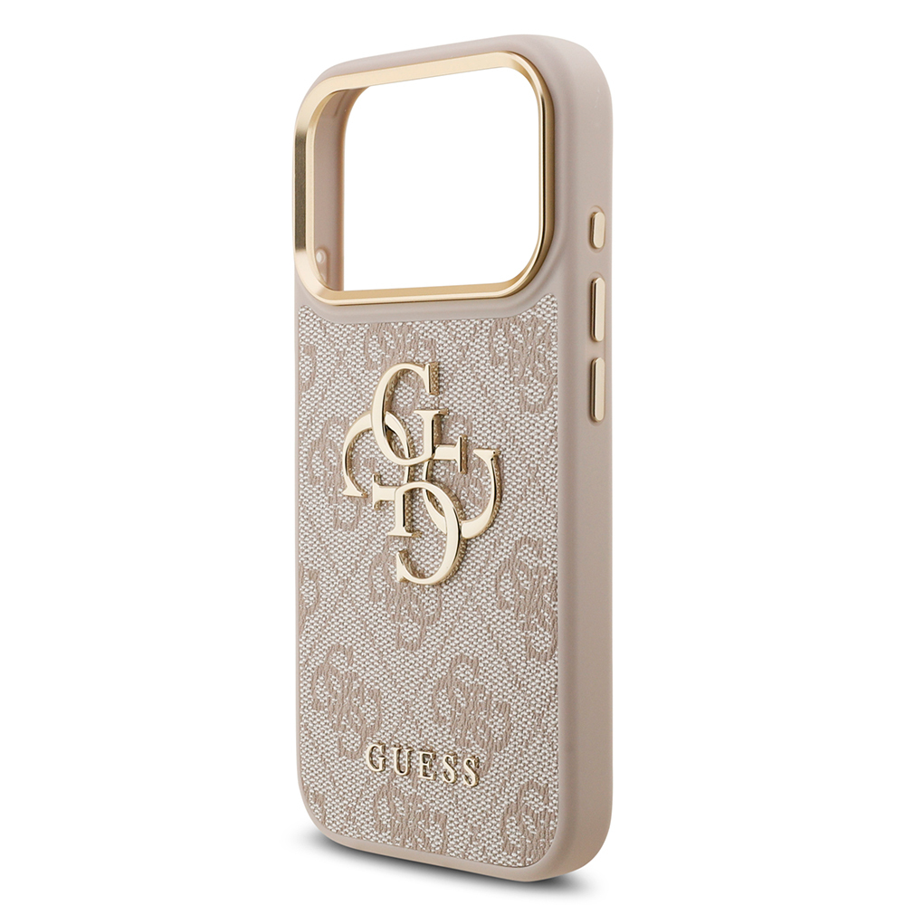 Apple iPhone 17 Pro Kılıf Guess Orjinal Lisanslı 4G Büyük Metal Logolu Kalın Askılı Kapak - 17