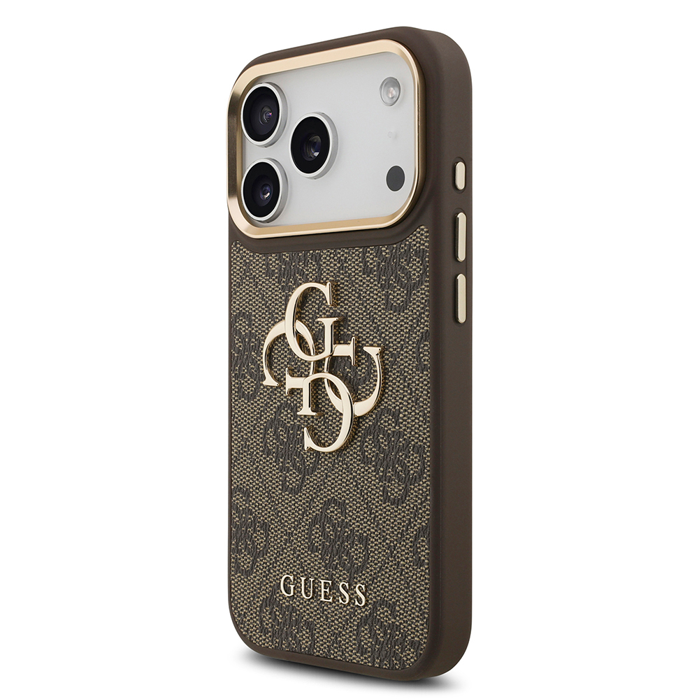 Apple iPhone 17 Pro Kılıf Guess Orjinal Lisanslı 4G Büyük Metal Logolu Kalın Askılı Kapak - 21