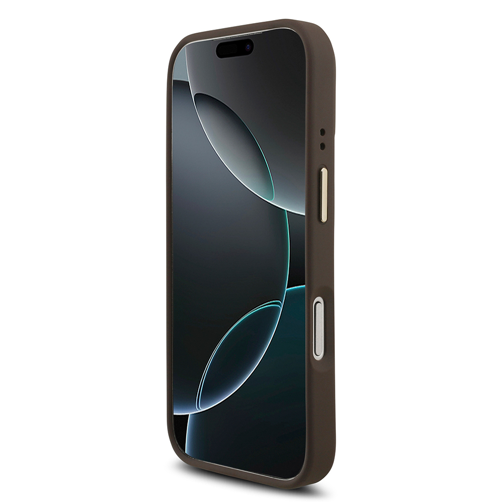 Apple iPhone 17 Pro Kılıf Guess Orjinal Lisanslı 4G Büyük Metal Logolu Kalın Askılı Kapak - 24