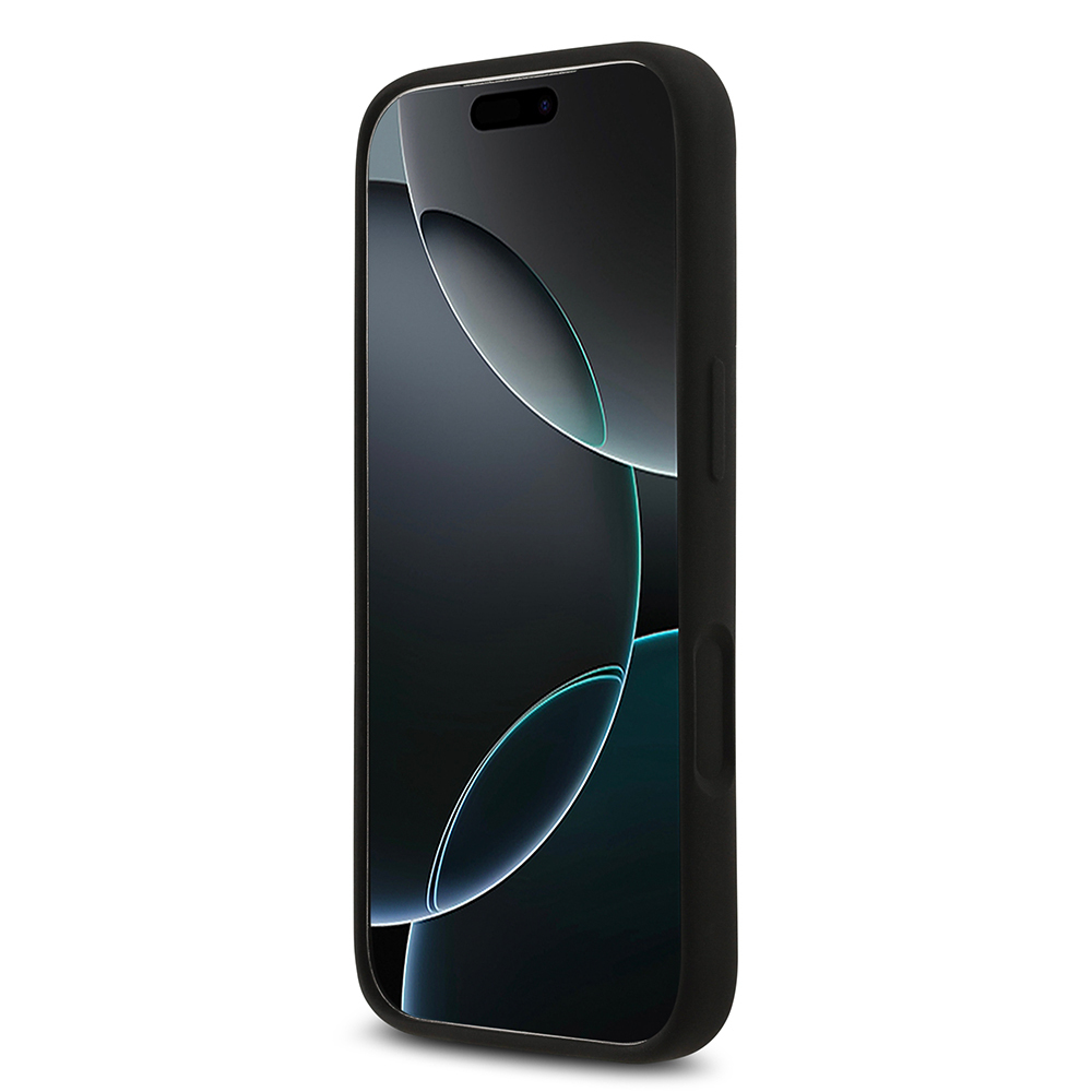 Apple iPhone 17 Pro Kılıf Guess Orjinal Lisanslı Grained Yazı Logolu Kapak - 9
