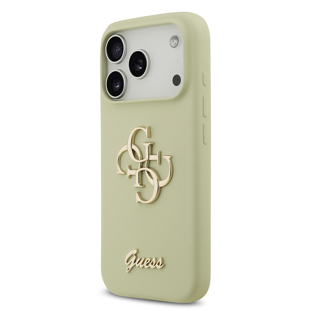 Apple iPhone 17 Pro Kılıf Guess Orjinal Lisanslı Grained Yazı Logolu Kapak - 13