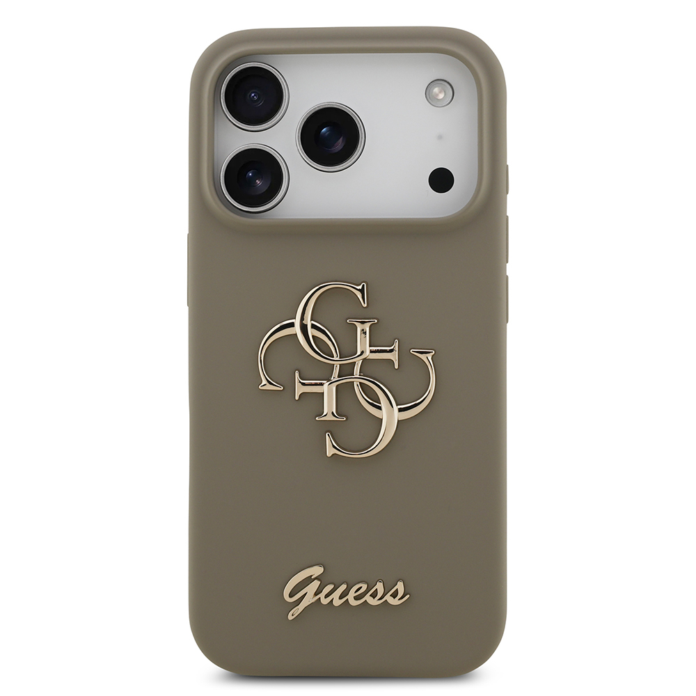 Apple iPhone 17 Pro Kılıf Guess Orjinal Lisanslı Grained Yazı Logolu Kapak - 28
