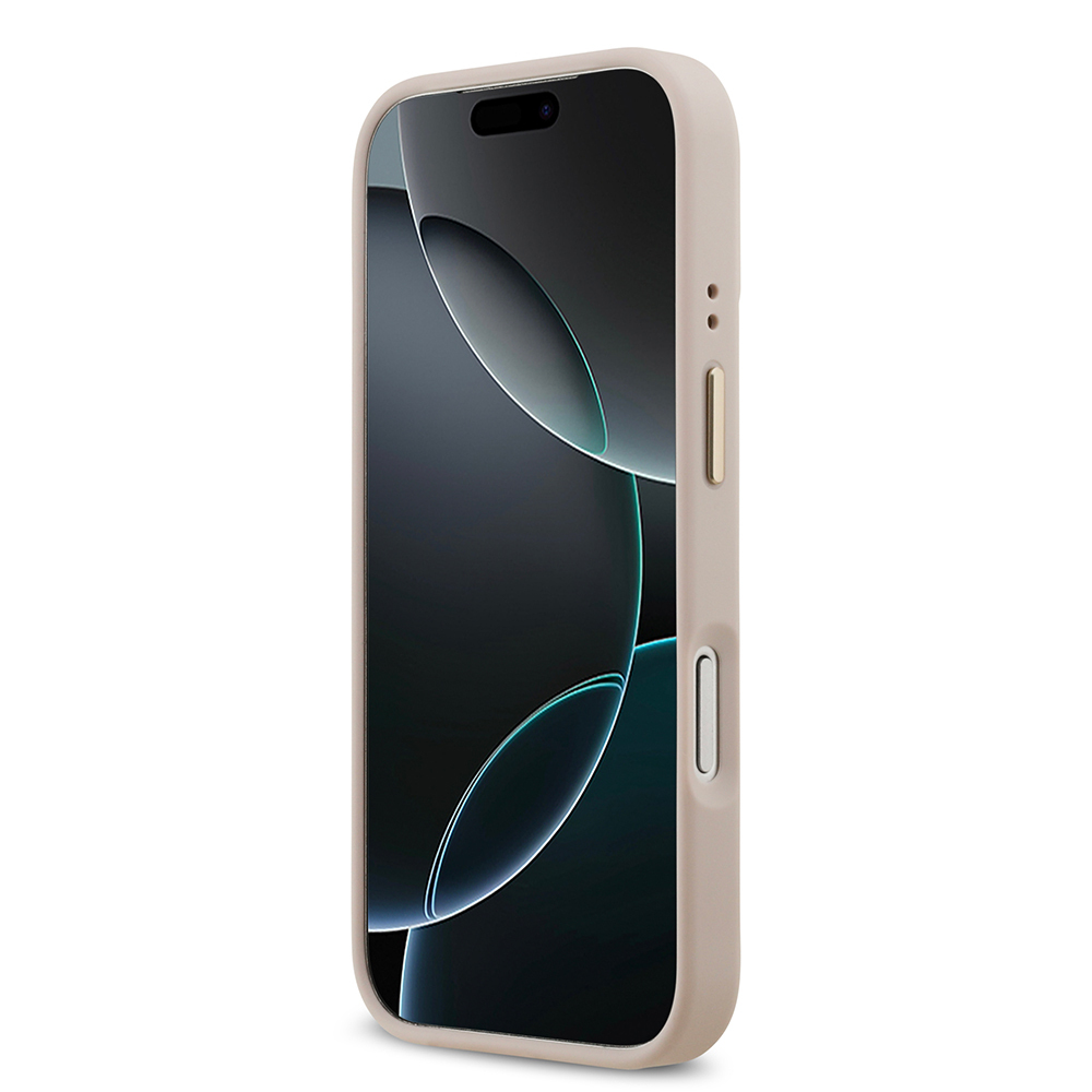 Apple iPhone 17 Pro Kılıf Guess Orjinal Lisanslı M-safe Şarj Özellikli 4G Desenli PU Metal Plaka Klasik Logolu Kapak - 20