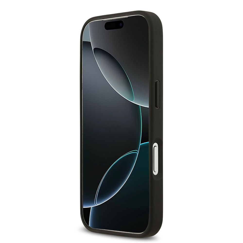 Apple iPhone 17 Pro Kılıf Guess Orjinal Lisanslı M-safe Şarj Özellikli Taneli Çiçek Tasarımlı Metal Yazı Logolu Kapak - 7