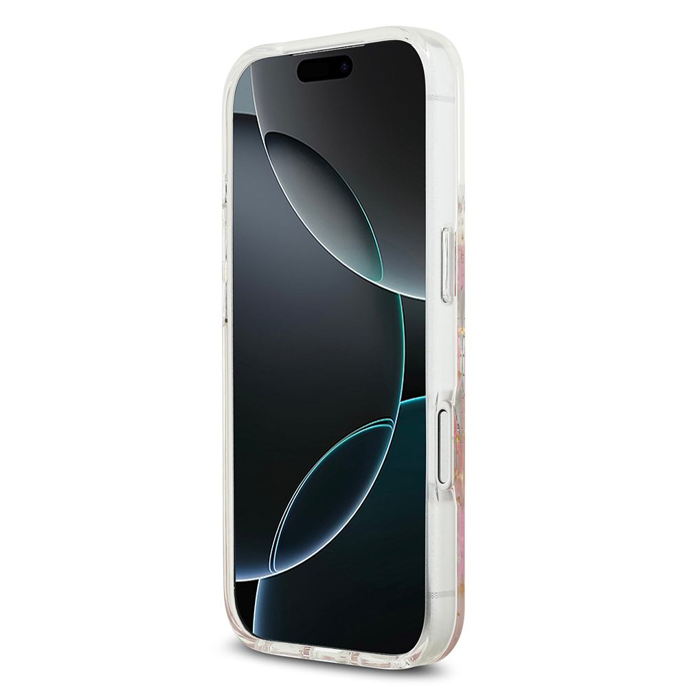 Apple iPhone 17 Pro Kılıf Guess Orjinal Lisanslı M-safe Şarj Özellikli Transparan Resin Flowers Kapak - 7