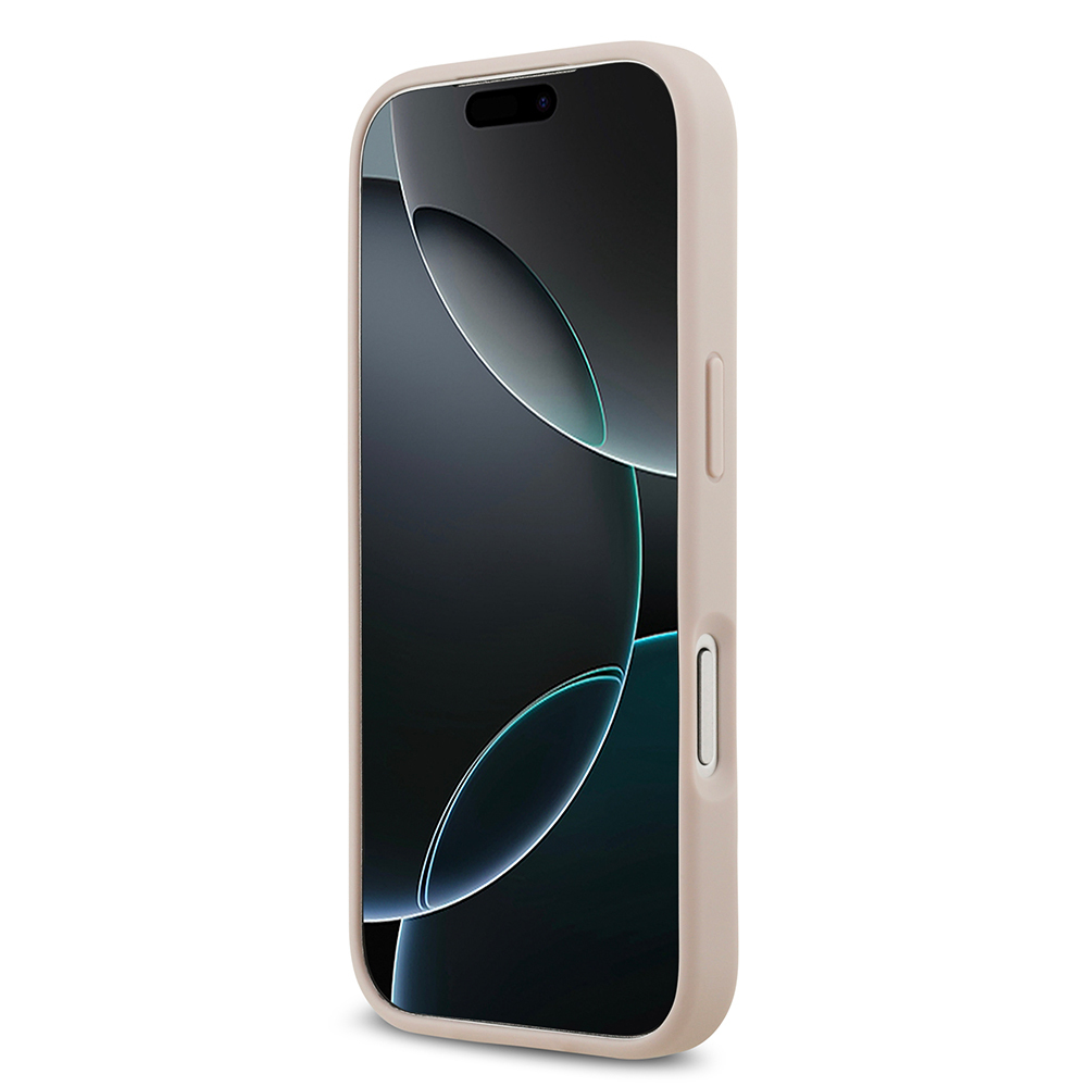Apple iPhone 17 Pro Kılıf Guess Orjinal Lisanslı M-safe Şarj Özellikli Yazı Logolu Circle Classic Kapak - 8