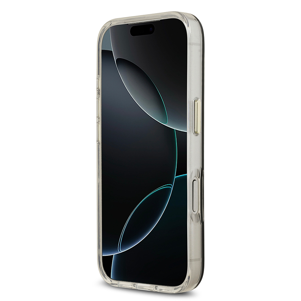 Apple iPhone 17 Pro Kılıf Guess Orjinal Lisanslı Metal Kamera Çerçeveli Simli Aynalı Kapak - 14