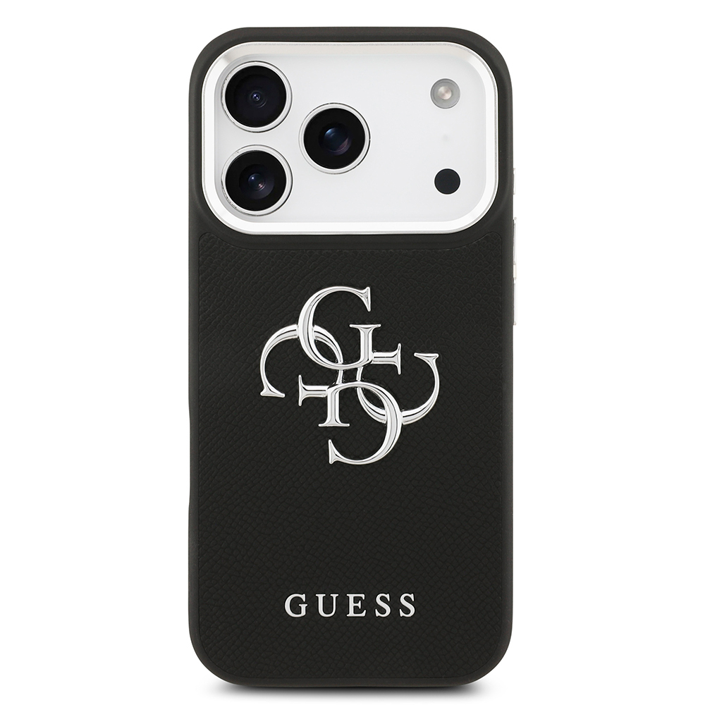 Apple iPhone 17 Pro Kılıf Guess Orjinal Lisanslı PU Deri 4G Büyük Metal Logo Dizaynlı Kapak - 4
