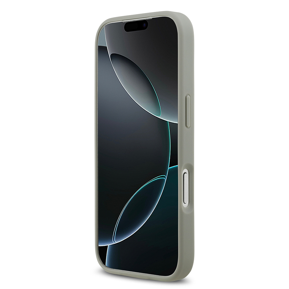 Apple iPhone 17 Pro Kılıf Guess Orjinal Lisanslı Taşlı Arka Yüzey Üçgen Logolu Kapak - 30