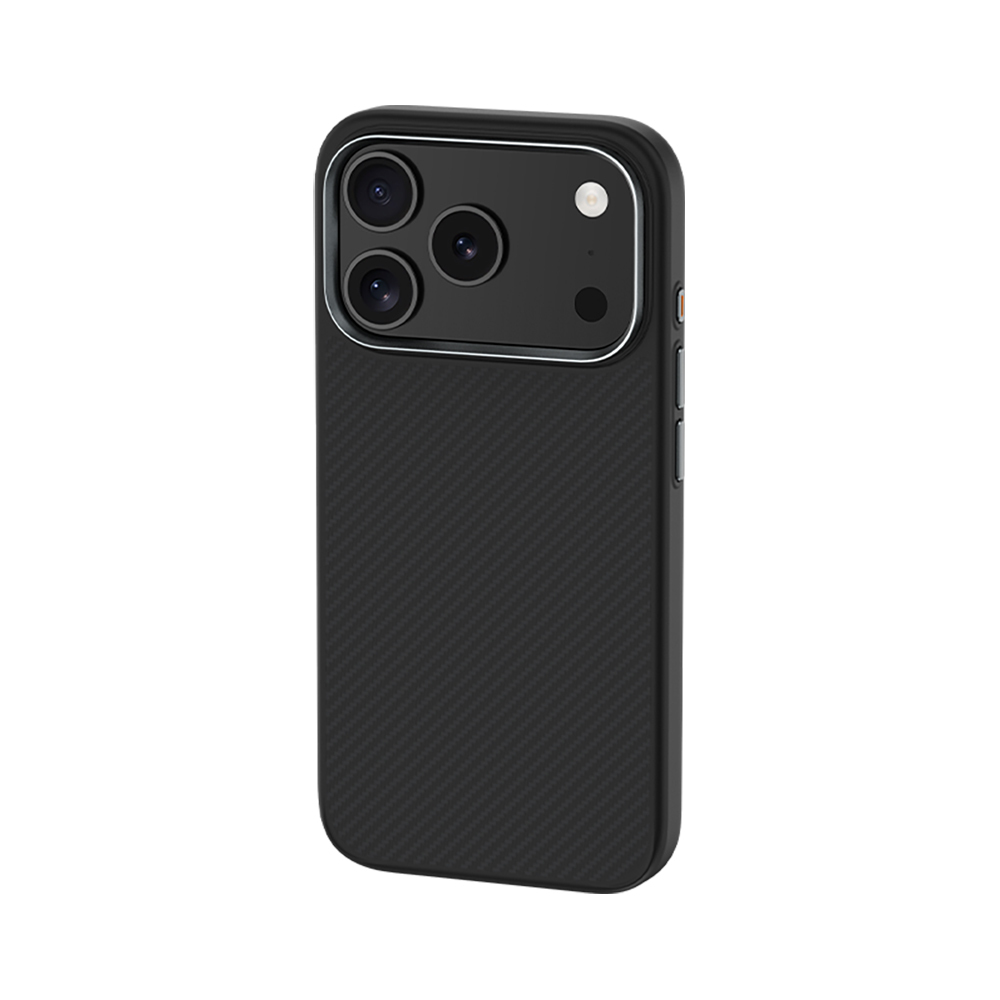 Apple iPhone 17 Pro Kılıf Karbon Fiber M-safe Şarj Özellikli Benks Hybrid ArmorPro 600D Kevlar Kapak - 3