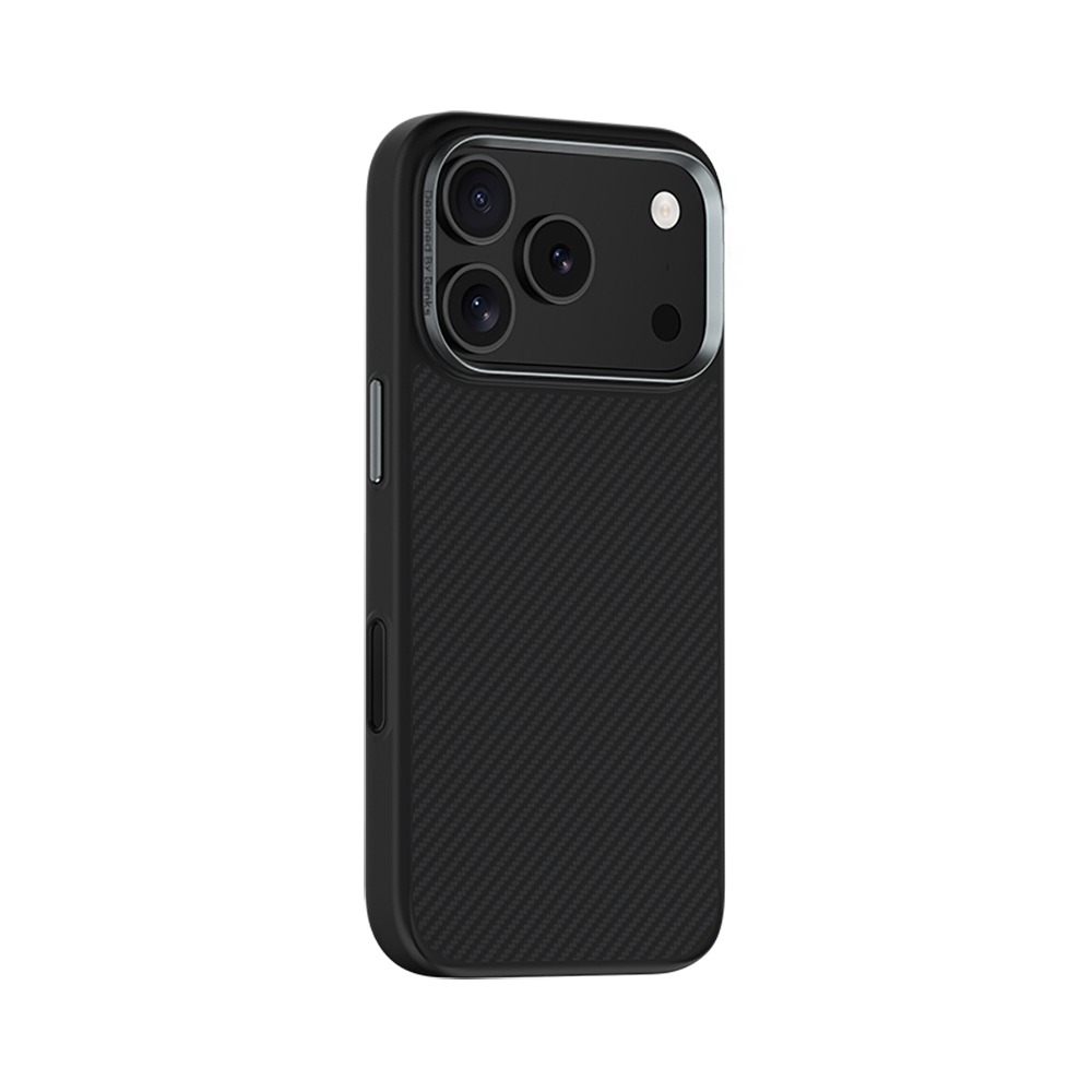Apple iPhone 17 Pro Kılıf Karbon Fiber M-safe Şarj Özellikli Benks Hybrid ArmorPro 600D Kevlar Kapak - 5