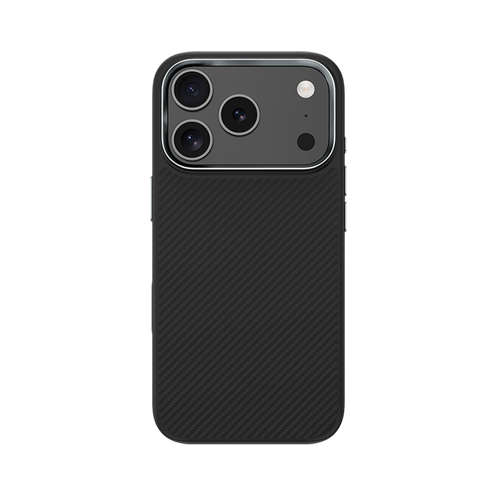 Apple iPhone 17 Pro Kılıf Karbon Fiber M-safe Şarj Özellikli Benks Hybrid ArmorPro 600D Kevlar Kapak - 2