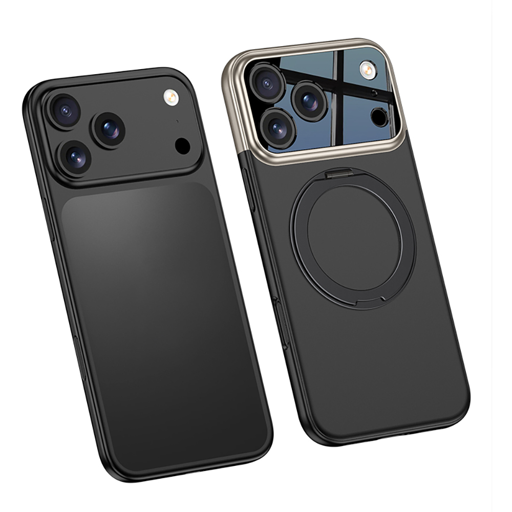 Apple iPhone 17 Pro Kılıf M-safe Şarj Özellikli 360 Derece Standlı Çift Parçalı Zore Torino Kapak - 9