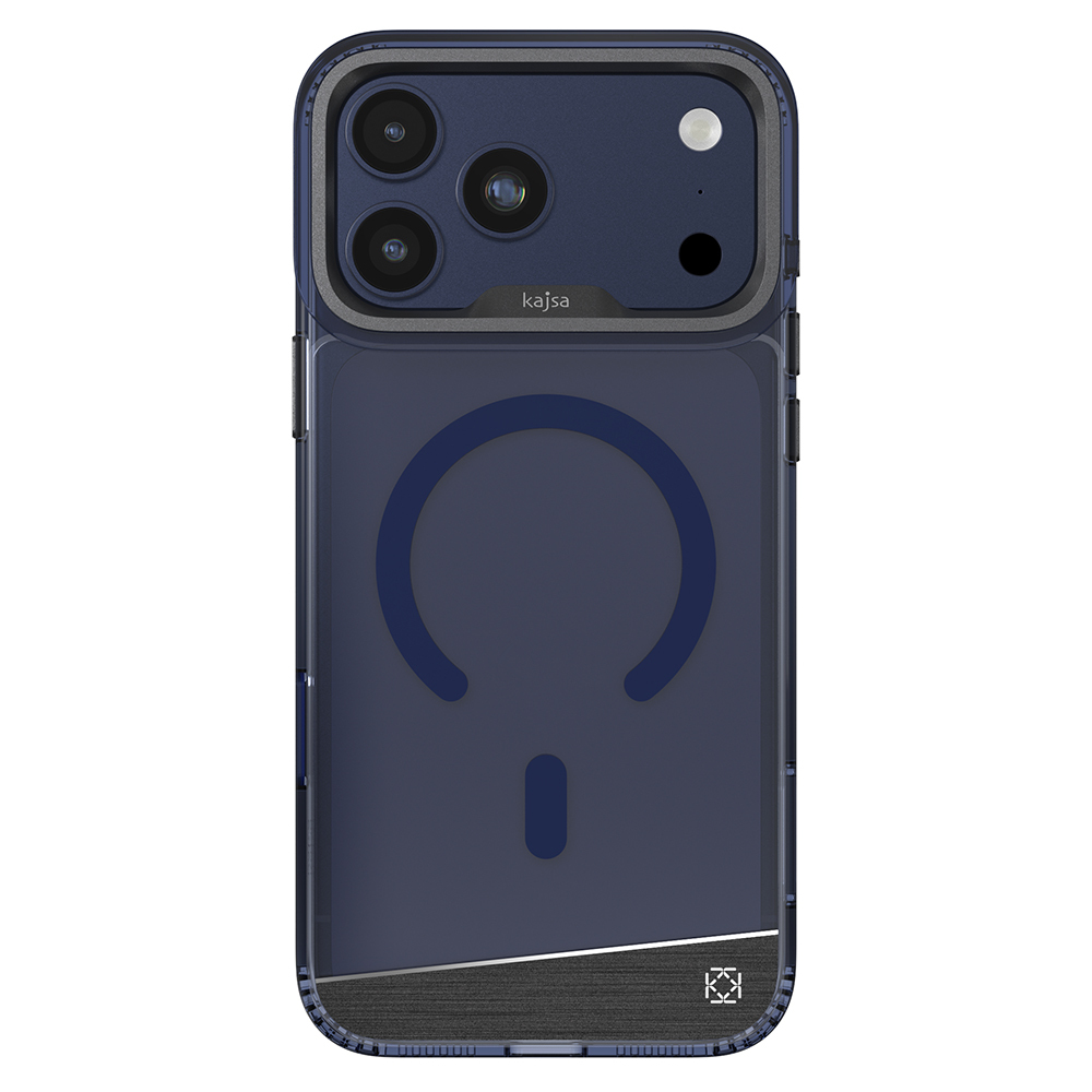 Apple iPhone 17 Pro Kılıf M-safe Şarj Özellikli Airbag Tasarımlı O-Ring Şeffaf Kajsa Trans Alüminyum Shield Serisi Kapak - 1