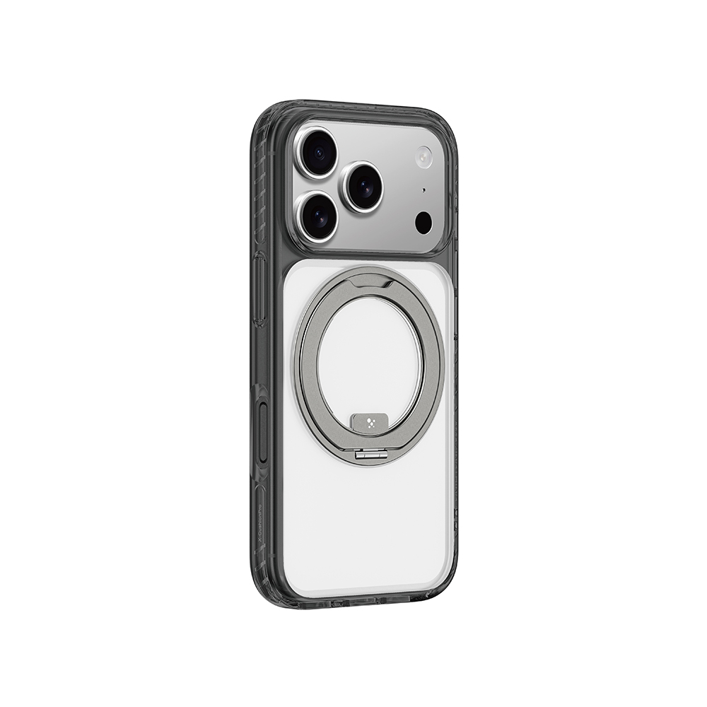 Apple iPhone 17 Pro Kılıf M-Safe Şarj Özellikli Airbag Tasarımlı Standlı AmazingThing Titan Pro MagSpin Kapak - 11