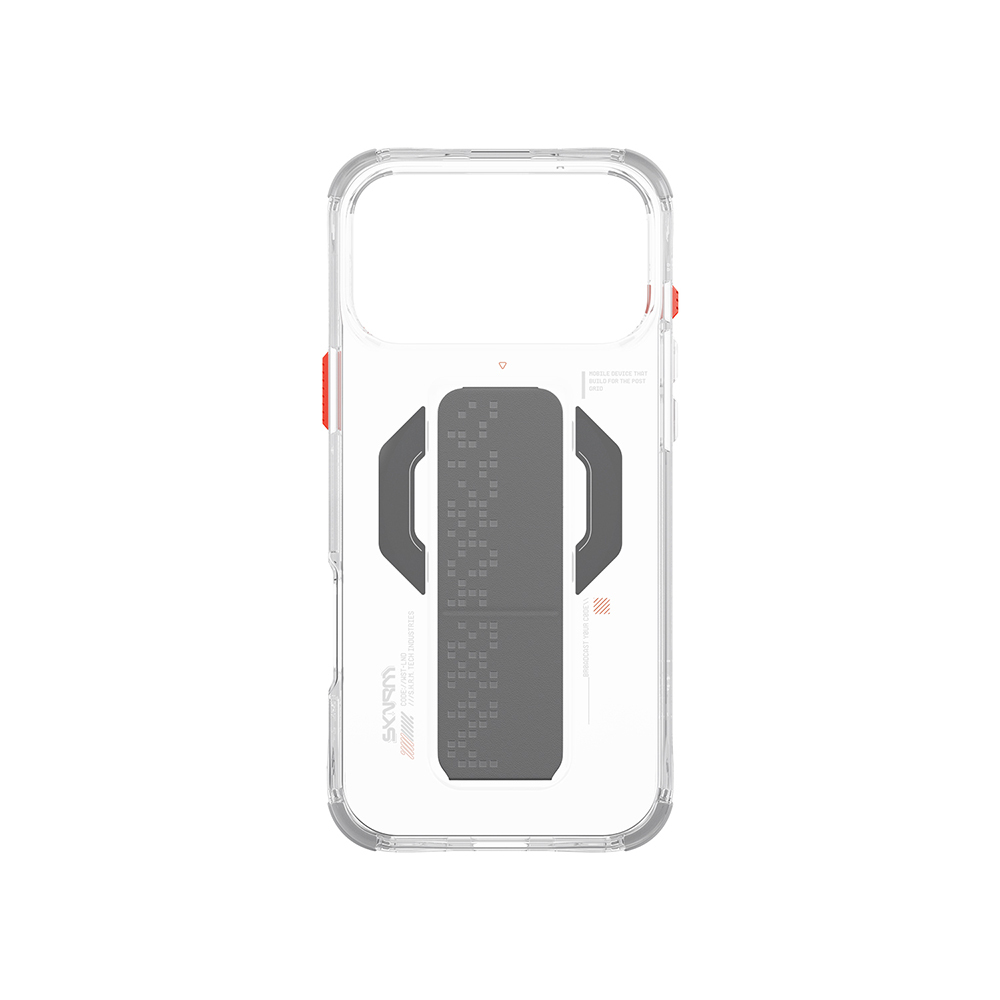 Apple iPhone 17 Pro Kılıf M-Safe Şarj Özellikli Airbag Tasarımlı Standlı Skinarma Haxa Kapak - 9