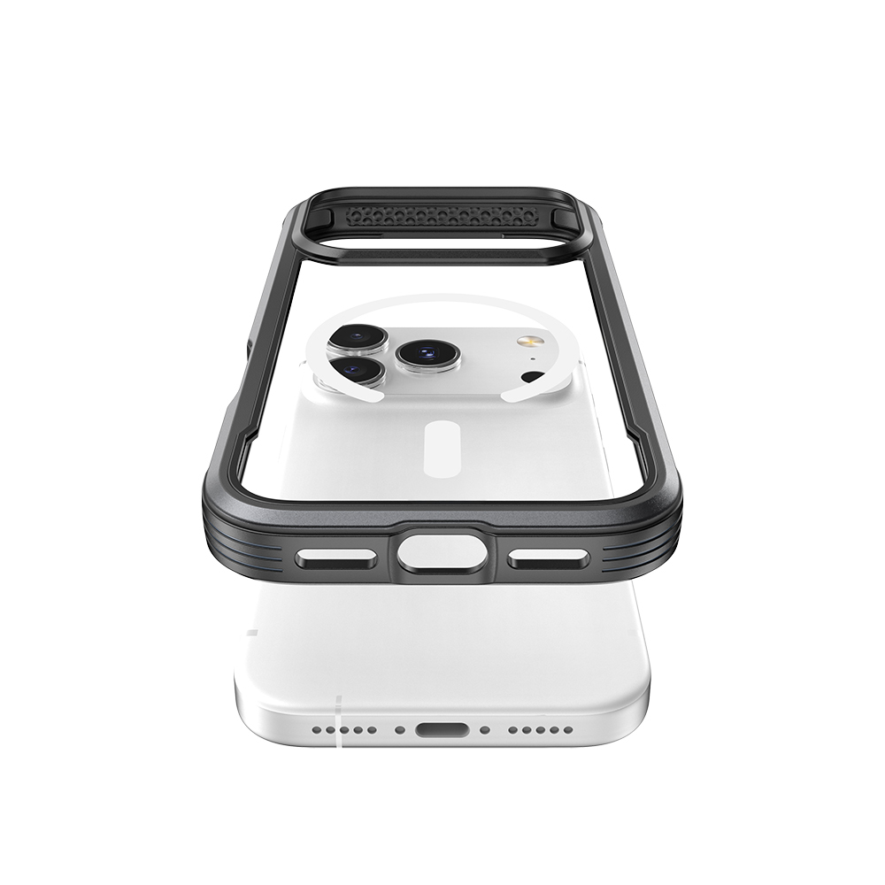 Apple iPhone 17 Pro Kılıf M-safe Şarj Özellikli Airbagli Raptic Shield Serisi Şeffaf Arka Yüzey Kapak - 15