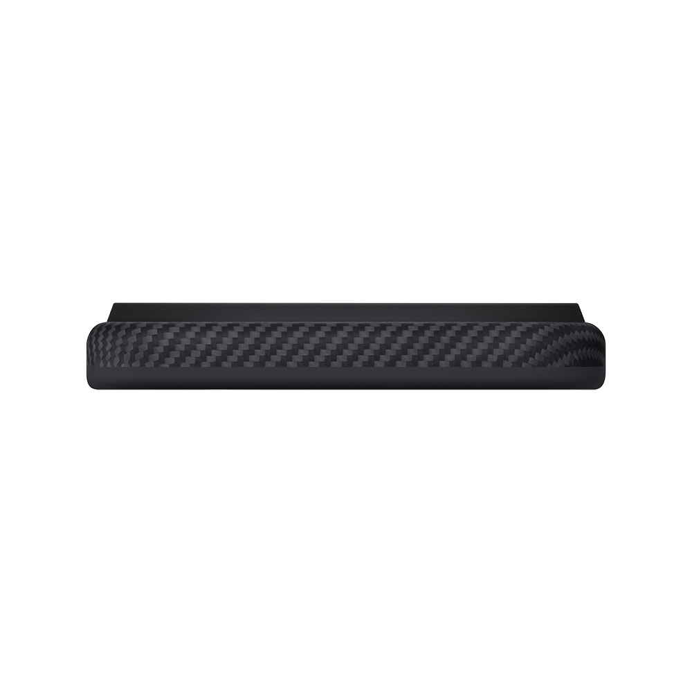 Apple iPhone 17 Pro Kılıf M-safe Şarj Özellikli Aramid Fiber Pitaka Military-Grade Classic Serisi Black-Grey Twill Kapak - 8