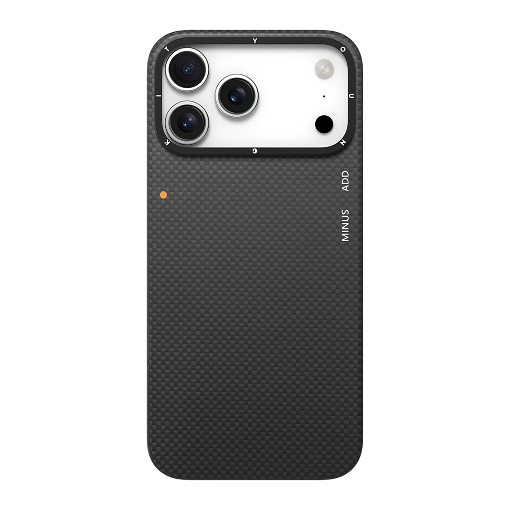 Apple iPhone 17 Pro Kılıf M-safe Şarj Özellikli Aramid Fiber Youngkit 1500D Kevlar Extreme Wing Titanyum-Gold Serisi Kapak - 1