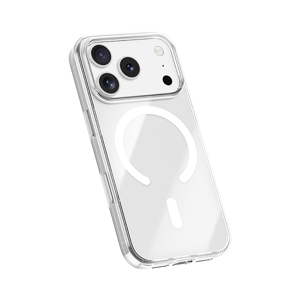 Apple iPhone 17 Pro Kılıf M-safe Şarj Özellikli Benks ​​​​​​Crystal Serisi Şeffaf Kapak - 5