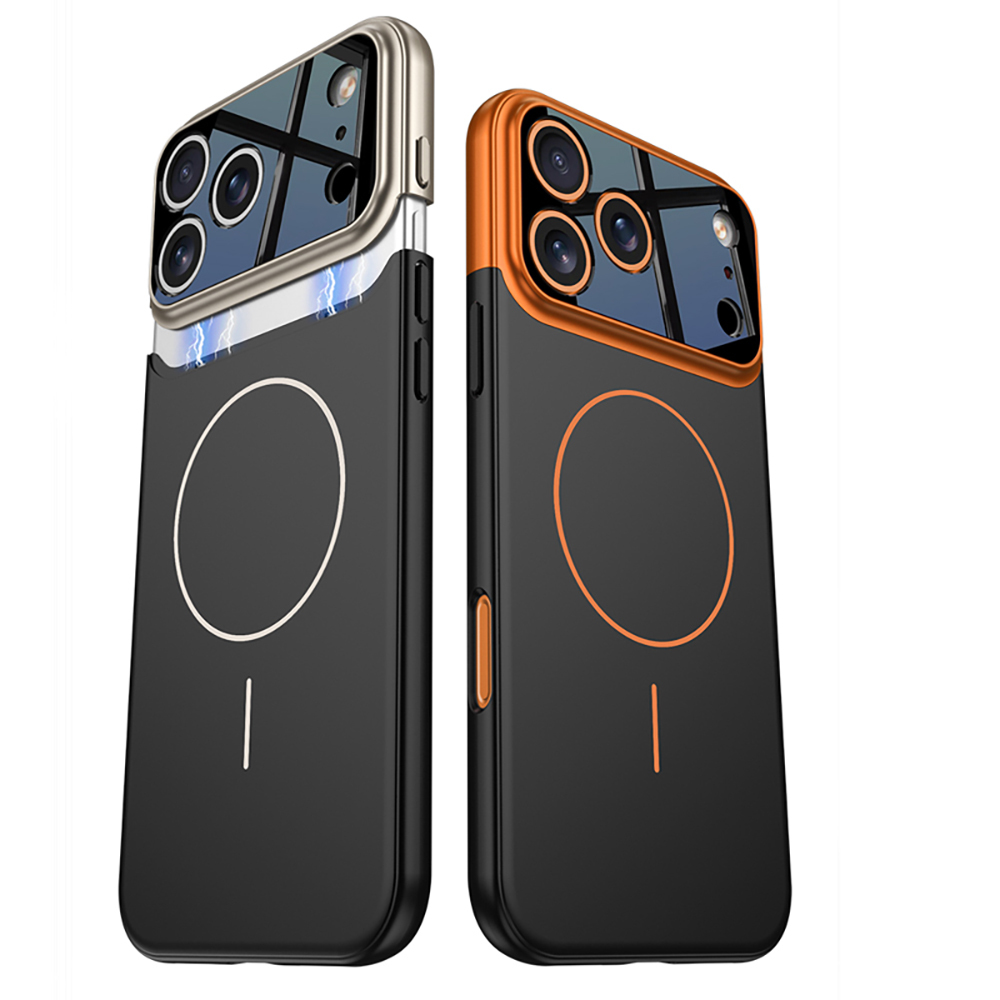 Apple iPhone 17 Pro Kılıf M-safe Şarj Özellikli Çift Parçalı Zore Napoli Kapak - 12