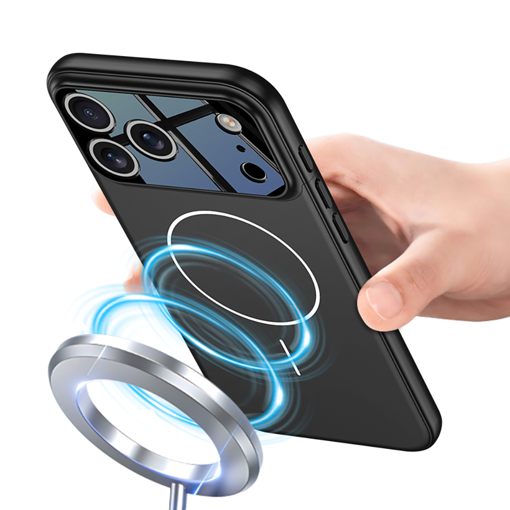 Apple iPhone 17 Pro Kılıf M-safe Şarj Özellikli Çift Parçalı Zore Napoli Kapak - 5