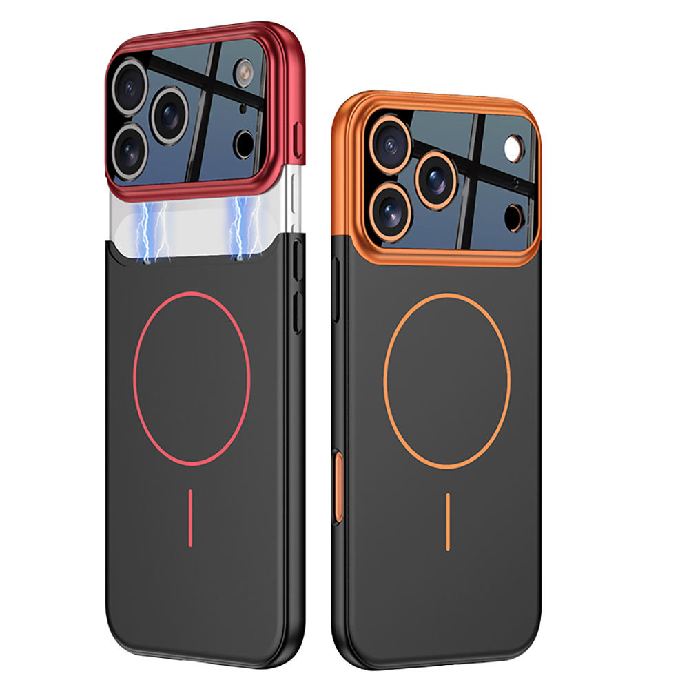 Apple iPhone 17 Pro Kılıf M-safe Şarj Özellikli Çift Parçalı Zore Napoli Kapak - 11